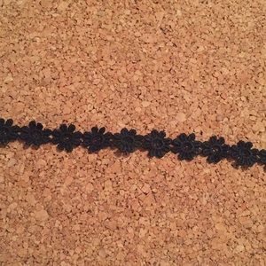 Black Flower Choker